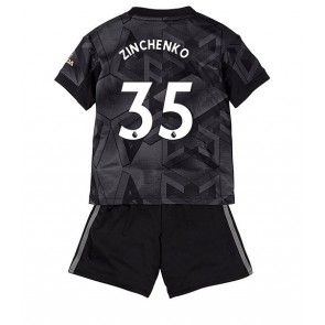 Arsenal Oleksandr Zinchenko #35 babykläder Bortatröja barn 2022-23 Korta ärmar (+ Korta byxor)